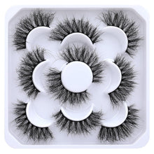 Load image into Gallery viewer, Cassie Black Fluffy 3D Mink Eye Lashes Thick Extension Eyelashes