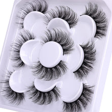 Load image into Gallery viewer, Cassie Black Fluffy 3D Mink Eye Lashes Thick Extension Eyelashes