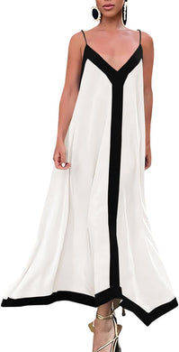 French Riveria White Sleeveless Flowing Maxi Dress