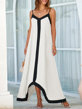 Load image into Gallery viewer, French Riveria Black Sleeveless Flowing Maxi Dress