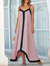 Load image into Gallery viewer, French Riveria Black Sleeveless Flowing Maxi Dress