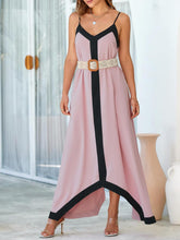 Load image into Gallery viewer, French Riveria Black Sleeveless Flowing Maxi Dress