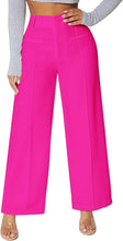 Load image into Gallery viewer, Cute Pink Seam Front High Waist Pants