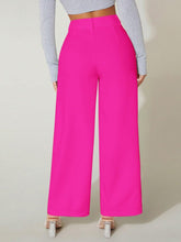 Load image into Gallery viewer, Cute Pink Seam Front High Waist Pants