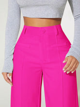 Load image into Gallery viewer, Cute Pink Seam Front High Waist Pants