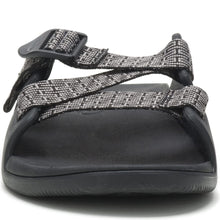 Load image into Gallery viewer, Black &amp; Grey Men&#39;s Summer Strap Open Toe Sandals