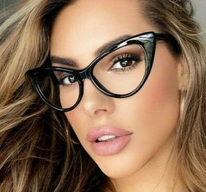 Vintage Inspired Clear Cateye Clear Eyeglass Frames