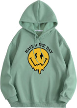 Load image into Gallery viewer, Men&#39;s Mint Green Graphic Printed Long Sleeve Hoodie