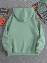 Load image into Gallery viewer, Men&#39;s Mint Green Graphic Printed Long Sleeve Hoodie