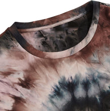 Load image into Gallery viewer, Men&#39;s Tie Dye Multi Color Crew Neck Short Sleeve Shirt