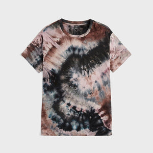 Men's Tie Dye Multi Color Crew Neck Short Sleeve Shirt