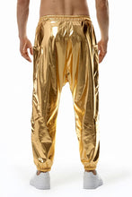 Load image into Gallery viewer, Men&#39;s Gold Metallic Disco Drawstring Pants