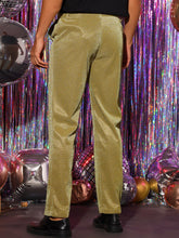 Load image into Gallery viewer, Golden Men&#39;s Metallic Glitter Dress Pants