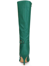 Load image into Gallery viewer, Green Destiny Black Zipper Knee High Boots