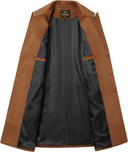 Load image into Gallery viewer, The New Yorker Camel Wool 4 Button Long Sleeve Double Breasted Trench Coat