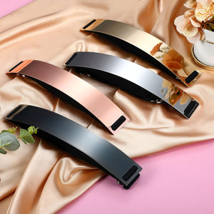 Mirrored Silver Gold 4pc Metal Shiny Adjustable Belt