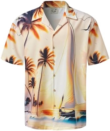 Men's Light Khaki Coconut Short Sleeve Shirt