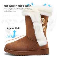 Load image into Gallery viewer, Hickory Suede Fashionable Winter Fur Lined Snow Boots