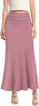 Load image into Gallery viewer, Soft &amp; Comfy Fuschia Pink High Waist Fold Over Knit Maxi Skirt
