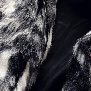 Men's Faux Fur Hooded Sleeveless Winter Vest