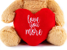 Load image into Gallery viewer, Valentines Day Love You More 12 Inch Plush Teddy Bear