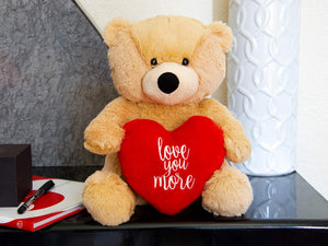 Valentines Day Love You More 12 Inch Plush Teddy Bear