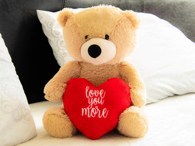 Valentines Day Love You More 12 Inch Plush Teddy Bear