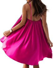 Load image into Gallery viewer, Pretty Chic Pink Halter Sleeveless Loose Fit Dress