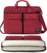 Load image into Gallery viewer, Canvas Coral Pink 2 Pocket Top Handle Laptop Bag