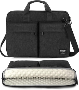 Canvas Grey 2 Pocket Top Handle Laptop Bag