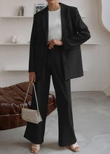Load image into Gallery viewer, Sophisticated Working Woman Beige Blazer &amp; Pants Suit Set