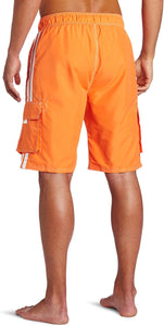 Men's Black Cargo Style Swim Shorts w/Pockets