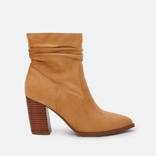 Khaki Slouchy Suede Ankle Boots