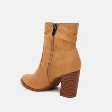 Load image into Gallery viewer, Khaki Slouchy Suede Ankle Boots