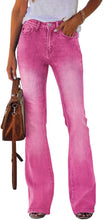 Load image into Gallery viewer, Denim Pink High Rise Boot Cut Jeans