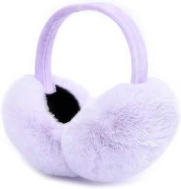 Light Purple Faux Fur Winter Style Ear Muffs