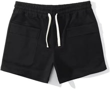 Load image into Gallery viewer, Men&#39;s Drawstring White Pocket Athletic Shorts