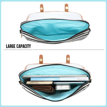 Load image into Gallery viewer, Business Casual Pastel Blue Shoulder Strap Messenger Style Laptop Bag