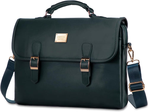 Business Casual Black Shoulder Strap Messenger Style Laptop Bag