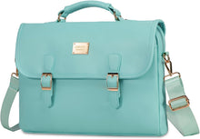 Load image into Gallery viewer, Business Casual Pastel Blue Shoulder Strap Messenger Style Laptop Bag