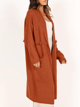 Load image into Gallery viewer, Winter Beige Cardigan Long Sleeve Maxi Knit Cardigan Sweater