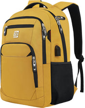 Load image into Gallery viewer, Durable Purple Multi Use Laptop USB Backpack