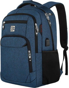 Durable Purple Multi Use Laptop USB Backpack