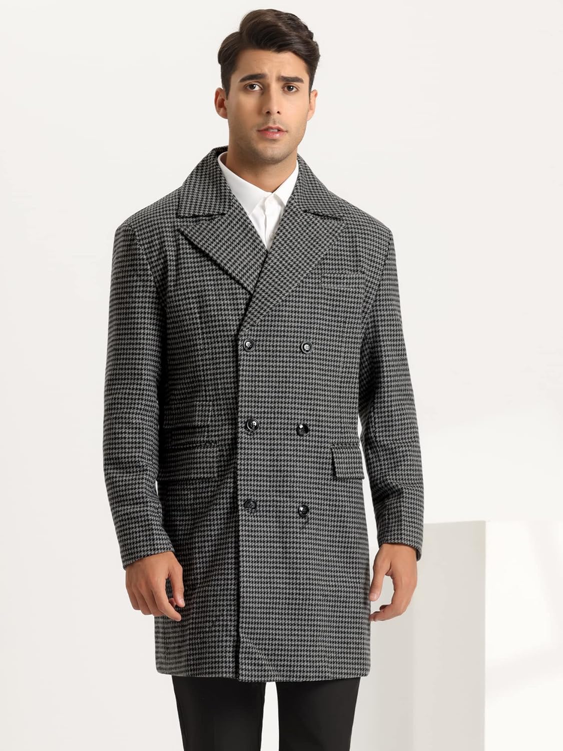 Houndstooth 2025 peacoat mens