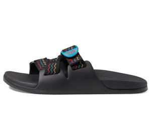 Black Multicolor Men's Summer Strap Open Toe Sandals