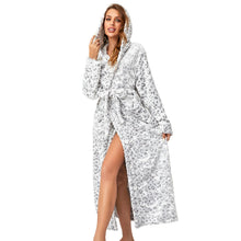 Load image into Gallery viewer, Leopard Soft &amp; Plush Long Sleeve Hooded Robe