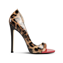 Load image into Gallery viewer, Leopard Print High Heel Pointy Heel Pumps