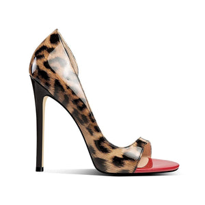 Leopard Print High Heel Pointy Heel Pumps