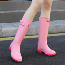 Load image into Gallery viewer, Water Resistant Pink Stylish Rain Boots Water Shoes