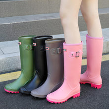 Load image into Gallery viewer, Water Resistant Black Stylish Rain Boots Water Shoes